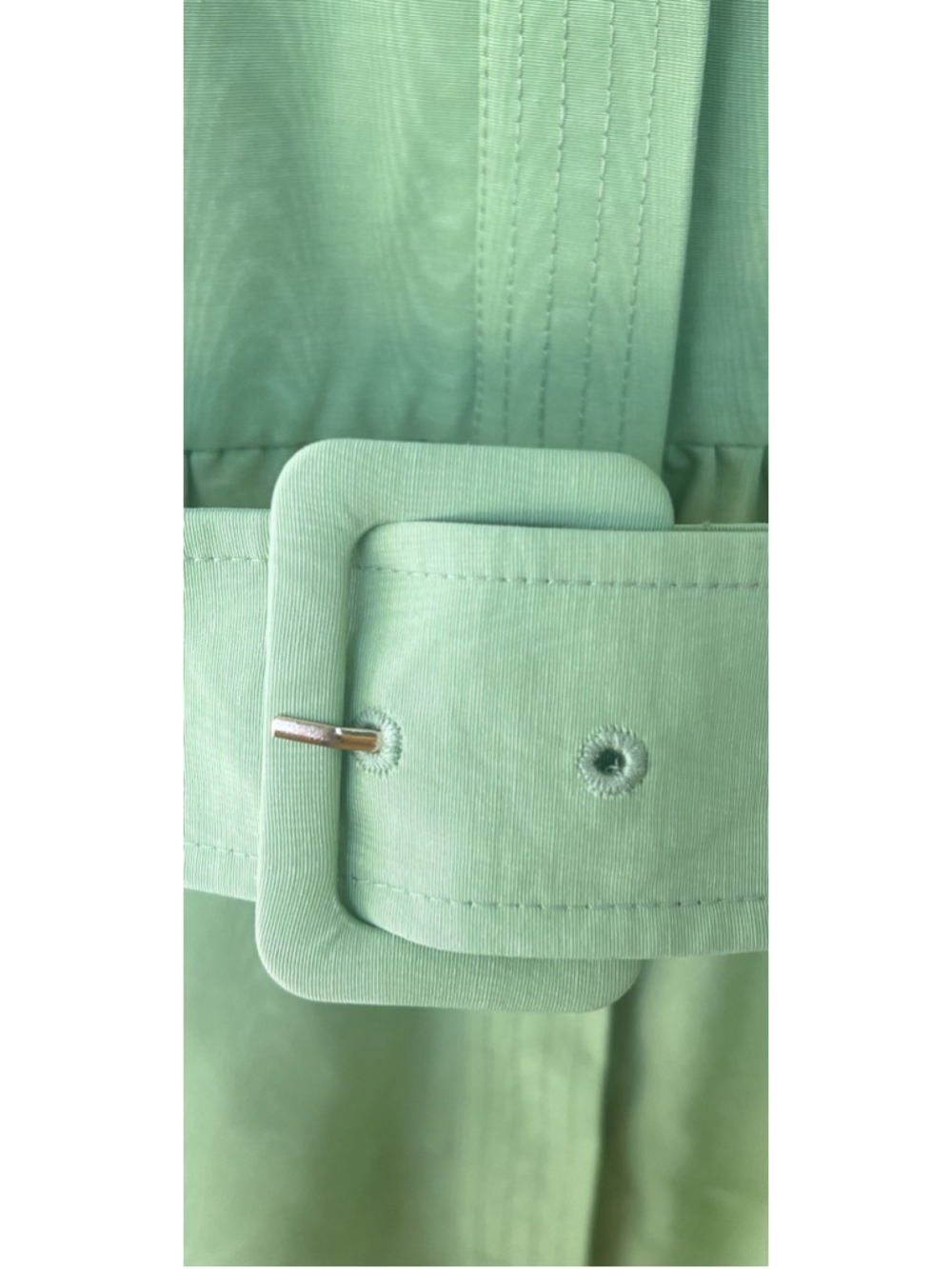 New Tuckernuck Pistachio Green Chloe Midi Dress 3XL Belted Collared Moir Classic - Picture 10 of 14